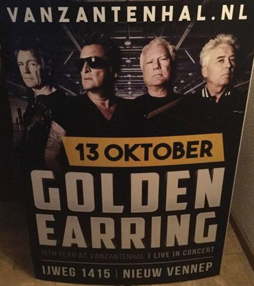 Golden Earring show poster October 13 2018 Nieuw-Vennep - Van Zantenhal